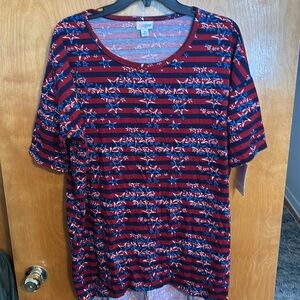 🇺🇸 LuLaRoe 
NWT
M Irma
Red White and Blue with ⭐️ Stars and Stripes. 🇺🇸